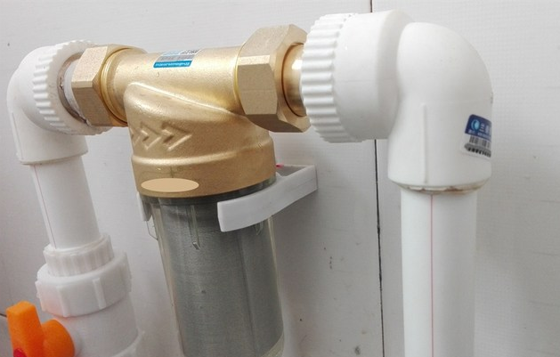 接管连接前置过滤器示意图，一进一出方便连接和过滤！