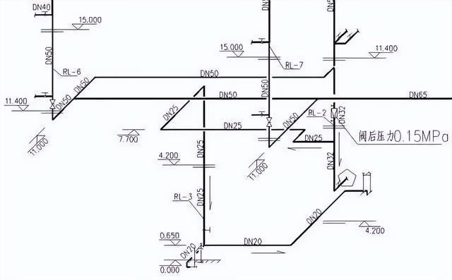 三层热水回水系统图实例施工，连十层图纸都有！快快学习一波！