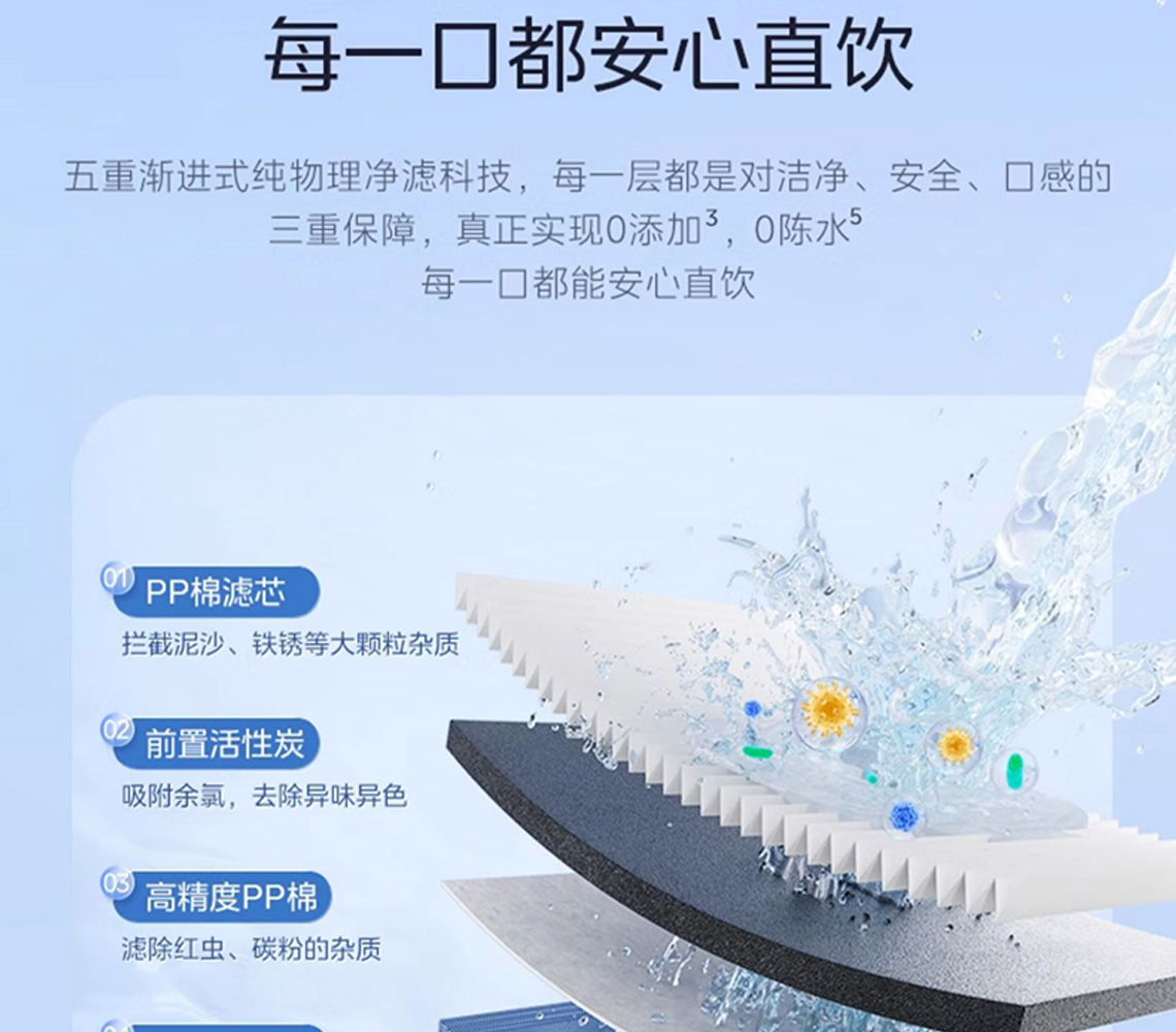 龙胜双出水净水机系列