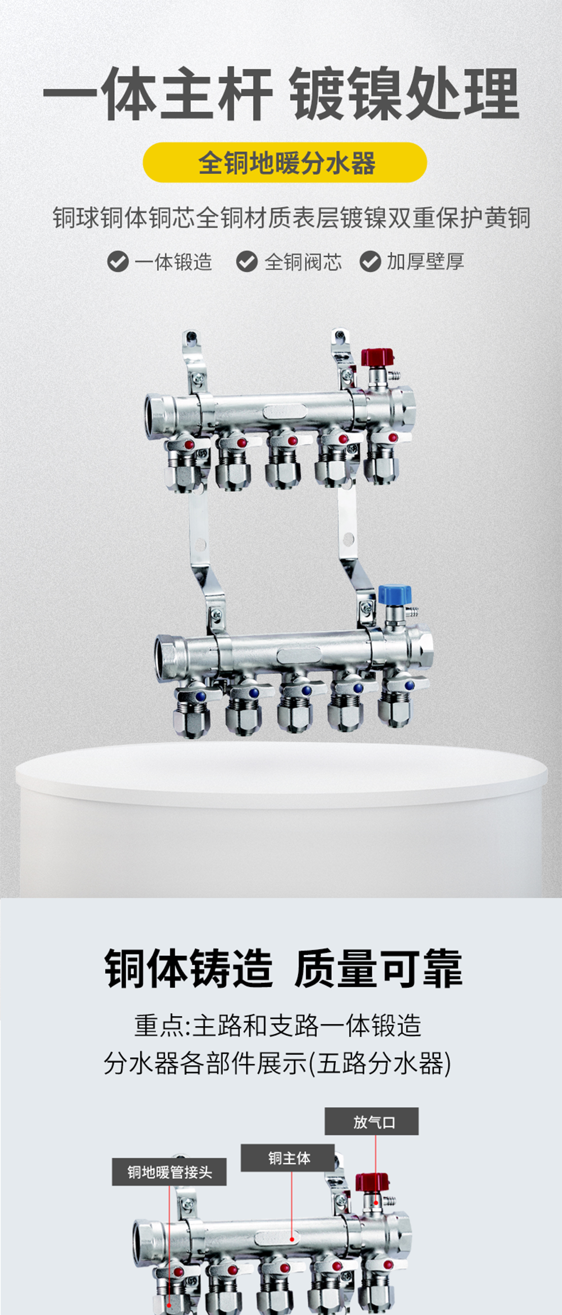 龙胜管古镀镍集分水器