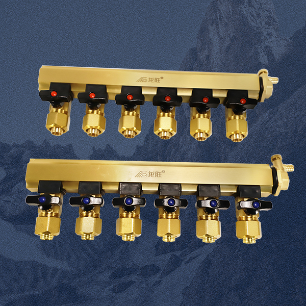 龙胜管黄铜本色集分水器